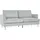 Homcom 3-Sitzer-Sofa, Couch mit Armlehnen Gepolstert Polstersofa mit Kordoptik | Hellgrau