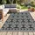 Outsunny Outdoor-Teppich 182 x 274 cm Grau/Schwarz