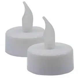 IDENA LED Teelichter 2 Stück weiß