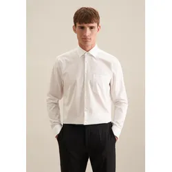 Businesshemd SEIDENSTICKER "Regular", Herren, Gr. XL (44), normale Ärmellängen, beige (ecru), 100% Baumwolle, unifarben, regular fit, Langarm Umschlagmanschette, Hemden, Regular Langarm Kentkragen Uni