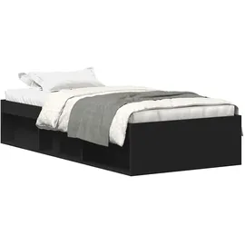vidaXL 90 x 200 cm Schwarz