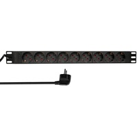 Logilink 19" Steckdosenleiste 9-fach, 1HE, 2m (PDU9C03)