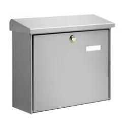 BURG-WÄCHTER Postkasten Comfort silber 913SI Stahl