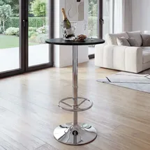 MCW Stehtisch Bilbao rund 60 x 110 cm Schwarz
