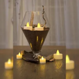 Konstsmide 1980-100 LED-Teelichter 2er Set Weiß Warmweiß