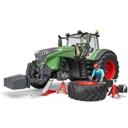 BRUDER 04041 Fendt 1050 Vario mit Mechaniker und Werkstattausstattung