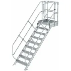 Munk Treppen-Modul Aluminium geriffelt 9 Stufen