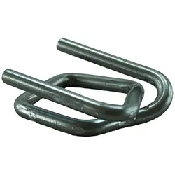 KK Verpackungen 2000 Metallschnallen Klemmen Verzinkt 19 mm Umreifungsband Metallklemmen