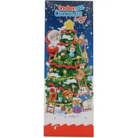 Kinder Adventskalender mit Schokoladenmotiv.