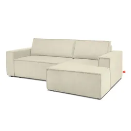 Konsimo Ecksofa Napi ¦ creme ¦ Maße (cm): B: 262 H: 88