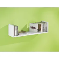 Dolle Wohnregale Wandregal CD-Rack 60 x 15 x 15 cm Weiß