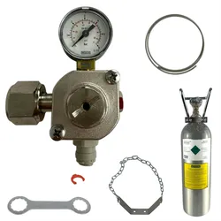 BieTal® MINI Umrüstung Umbauset Quooker Cube auf 2 KG ALU CO2 Mehrweg Flasche