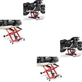 2x Set: Hebebühne Midlift XL Motorradheber bis kg in rot + Hebebühne Midlift L Motorradheber passend für Chopper / Custombike bis 680 k CB38935