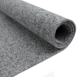 Teppichboden "Nadelfilz REWIND, Made in Belgium", grau, B:200cm H:5mm L:50cm, Polypropylen, PRIMAFLOR-IDEEN IN TEXTIL, Teppiche, Breite 200 cm, Uni Farben, robust & strapazierfähig