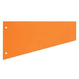 Herlitz Trennstreifen Trapez 12,0 x 23,0 cm Orange 100 Stück