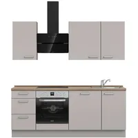 Nobilia Küchenzeile Touch II 210 cm grau