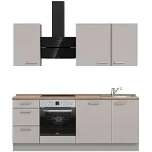 Nobilia Küchenzeile Touch II 210 cm grau