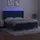 vidaXL Boxspringbett mit Matratze & LED Dunkelblau 160x200 cm Samt