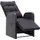 vidaXL Polyrattan Gartenstühle 57 x 69 x 106 cm schwarz 2 St. inkl. Auflage