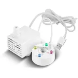 Mini 5v Usb-wasserpumpen-sprühgerät Mit Led-licht, Ideal Für Zimmerbrunnen, Gartenteiche Und Wasserspiele.
