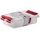 SUNWARE Erste-Hilfe-Pillenbox inkl. Deckel transparent/rot