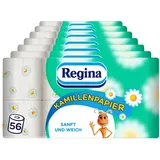 Regina Toilettenpapier Kamillenpapier 3-lagig, 56 Rollen