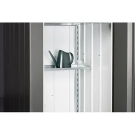 Biohort Regal-Set für Terrassenschrank Julia 2 Böden 66 x 7,5 x 28 cm Silber
