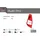 F2 Windsurf Segel Bullit Pro 6 qm Rot