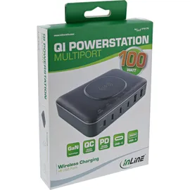 InLine Qi Powerstation Multiport, Netzteil, Ladegerät, Wireless charging