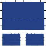 Pavillon-Seitenwände, 3 Stück Zelt-Seitenwände, 3 x 2 m wasserdichte Seitenteile, winddichte Sonnenwand für Pavillons, Zelt und Privatsphäre, UV-Schutz, Sonnenwand, Sonnenschutz, nur Seitenwand