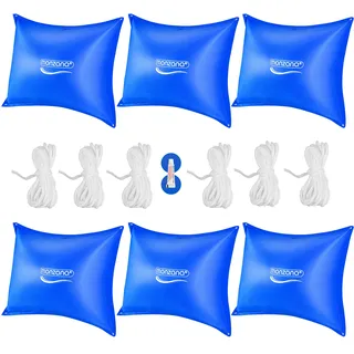monzana Poolkissen 6er-Set Blau 120x120cm -20°C