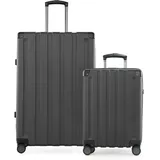 Hauptstadtkoffer Q-Damm - 2er Kofferset, Trolley-Set, TSA, Rollkoffer, Reisekoffer, (S & L), Graphite