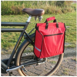 BENSON Fahrradtasche Fahrradtasche Fahrrad Gepäckträgertasche 20 L, Gepäcktasche, Packtaschen, Shopper schwarz