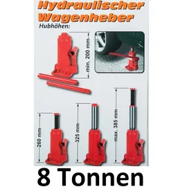 Brüder Mannesmann Werkzeuge Mannesmann Hydraulischer Stockheber 8 t Arbeitshöhe: 20 - 38.5cm
