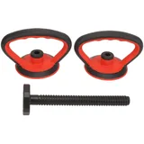 VBESTLIFE Verstellbarer Kettlebell-Griff, Ergonomischer Hantelscheiben-Kettlebell-Griff, Krafttrainingszubehör für das Heim-Fitnessstudio, 3er-Set