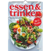 Dumont Kalenderverlag DUMONT - essen & trinken 2026 – Küchenkalender mit 12 Rezepten aus der Zeitschrift „essen & trinken“, kulinarische Inspiration für jeden Monat