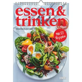 Dumont Kalenderverlag DUMONT - essen & trinken 2026 – Küchenkalender mit 12 Rezepten aus der Zeitschrift „essen & trinken“, kulinarische Inspiration für jeden Monat