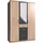 WIMEX Kleiderschrank »Click«, mit Spiegel grau