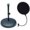 Mikrofonständer keepdrum MS032 Tischstativ + EMH Popschutz, Tischstative schwarz