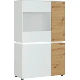 Home Affaire Vitrine Luci 90,4 x 40 x 146 cm Braun