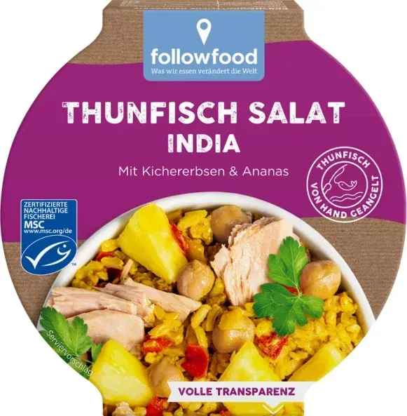 followfood Thunfisch-Salat Indian Curry