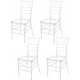 Chiavari-stühle, Transparent, 4 Stück, Elegant, Hochzeitsbankettstühle