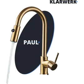 klarwerk Paul Küchenarmatur Niederdruck Gold