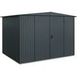 Hörmann Metall-Gerätehaus Berry Classic mit Satteldach Typ 3, 324 x 248 cm,anthrazitgrau,8 m2