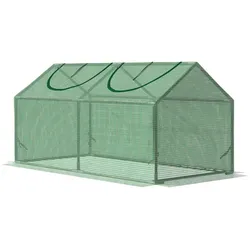 Outsunny Gewächshaus, LxBxH: 120 x 60 x 60 cm - gruen