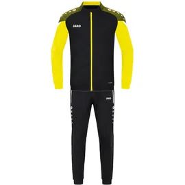 Jako Trainingsanzug Polyester Performance schwarz/soft yellow 140