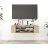 vidaXL TV-Hängeschrank Sonoma-Eiche 100x30x26,5 cm Holzwerkstoff