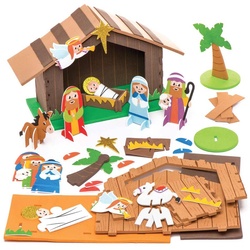 Moosgummi-Bastelsets "Krippe" (pro Set 2) Bastelaktivitäten zu Weihnachten