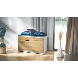 Vladon Kolmio 85 x 50 x 33 cm Sitzbank / weiß matt