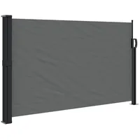 vidaXL Seitenmarkise Ausziehbar 117 x 300 cm Anthrazit Polyester